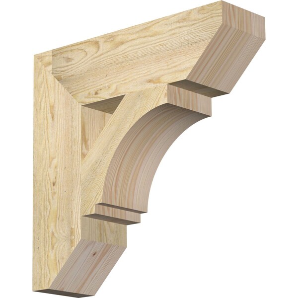 Ekena Millwork Imperial Slat Rough Sawn Bracket, Douglas Fir, 6"W x 22"D x 22"H BKT06X22X22IMP06RDF - main